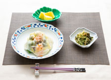 【昼食】残ったお餅で、野菜もたっぷりあったかメニュー