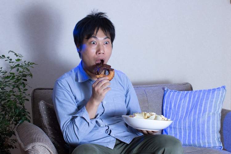 就寝直前の食事